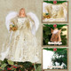 Capoda 7 Pcs Christmas Angel Treetop Christmas Tree Ornament Figurine Tree Topper Christmas Tree Decor Tree Doll Ornament for Home Indoor Home Decor Xmas Year Party Christmas Party Favor