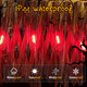 10Ft Halloween LED String Light with Red Blood Tear Drops, Halloween Decorations Lights with 10 ST40 LED Bulbs, Outdoor Halloween Spooky Lights for Patio, Balcony, Party, Halloween Decoration, Black