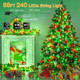 240LED 88Ft Christmas Lights with Memory, 13 Modes Waterproof Xmas String Lights Outdoor with Timer, Christmas Decorations for Indoor Patio Garden Party Home(Red&Green)