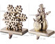 Elk Tree Snowflake Snowman Stocking Holder for Mantle Set of 4,Stocking Holders for Firepiece ,Christmas Stocking Hanger for Fireplace Topper, Decorative Hooks for Stockings (Bronze ) Elk Tree Snowflake Snowman Stocking Holder for Mantle Set of 4,Stocking Holders for Firepiece ,Christmas Stocking Hanger for Fireplace Topper, Decorative Hooks for Stockings (Bronze )