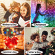 CHARKEE 50ft RGB-IC LED Fairy Lights for Bedroom, 150 LED String Lights Indoor with APP, Twinkle Fairy Lights USB Plug in, Chasing Effect Music Sync Outdoor,Party, Wedding,Christmas Lights Decoration