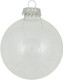 Christmas by Krebs [8 Pack] Clear with Silver Caps 2 5/8" (67mm) Ornament Designer Seamless Craft Glass Ball