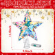 10 Inch Christmas Tree Topper Star Iridescent Star Tree Topper LED Christmas Star Tree Topper Christmas Tree Topper LED Christmas Tree Iridescent for Xmas Tree Topper Decoration