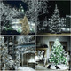 150 LED Cool White Christmas String Lights, 50 FT Green Wire, UL Connectable, Xmas Lights Outdoor or Indoor (Cool White)