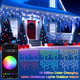 40+ Modes Smart Icicle Lights for Outside - 16.7Ft Connectable App Controlled Super Xtras 16 Million Color Changing Icicle Christmas Lights Outdoor Indoor Dimmable Timer Remote Waterproof