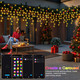 40+ Modes Smart Icicle Lights for Outside - 16.7Ft Connectable App Controlled Super Xtras 16 Million Color Changing Icicle Christmas Lights Outdoor Indoor Dimmable Timer Remote Waterproof