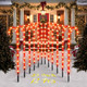 COOLWUFAN 33" Candy Cane Lights Christmas Decorations, Xmas Pathway Markers Stake Lights for Patio Outdoor Yard Decor, 12 Pack
