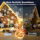Christmas Snowflake Projector, Double Head Snowflake Projection Lights, Snowflake Light Outdoor Blizzard Projection Lights with Remote Control, Led Snowfall Show Lights for Xmas Holiday Party