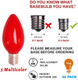 C7 Bulbs C7 Christmas Bulbs 25 Pack C7 Replacement Bulbs Multicolor 5 Watt C7 Night Light Bulb C7/E12 Candelabra Base Waterproof for Indoor Outdoor Holiday Christmas Decor Multicolor