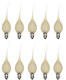 Creative Hobbies® Country Style Silicone Dipped Candle Light Bulbs (Pkg of 10 Bulbs) 5 Watt Pearlized Silicone, Gold Glow Creative Hobbies® Country Style Silicone Dipped Candle Light Bulbs (Pkg of 10 Bulbs) 5 Watt Pearlized Silicone, Gold Glow