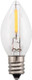 Creative Hobbies LED Night Light Bulbs, 4W 5W 6W 7W Incandescent Equivalent, C7 Candelabra Base, Indoor and Outdoor Christmas Light Strings, Electric Window Candles, Night Lights (25) Creative Hobbies LED Night Light Bulbs, 4W 5W 6W 7W Incandescent Equivalent, C7 Candelabra Base, Indoor and Outdoor Christmas Light Strings, Electric Window Candles, Night Lights (25)
