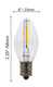 Creative Hobbies LED Night Light Bulbs, 4W 5W 6W 7W Incandescent Equivalent, C7 Candelabra Base, Indoor and Outdoor Christmas Light Strings, Electric Window Candles, Night Lights (25) Creative Hobbies LED Night Light Bulbs, 4W 5W 6W 7W Incandescent Equivalent, C7 Candelabra Base, Indoor and Outdoor Christmas Light Strings, Electric Window Candles, Night Lights (25)