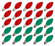 Creative Hobbies Box of 25 Light Bulbs Ceramic Opaque Red & Green Steady Burning, 7 Watt, C7 Candelabra Base Night Lights, Decorative Lights, Christmas Strings Creative Hobbies Box of 25 Light Bulbs Ceramic Opaque Red & Green Steady Burning, 7 Watt, C7 Candelabra Base Night Lights, Decorative Lights, Christmas Strings