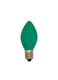 Creative Hobbies Box of 25 Light Bulbs - C7, Steady Burning - Opaque Green - 7 Watt, Extended Life, Nickel Plated Candelabra Base - Great for Night Lights, Decorative Lights and Halloween Strings