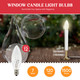 Creative Hobbies® Replacement Light Bulbs for Electric Candle Lamps, Window Candles, & Chandeliers - 7 Watt Candelabra (E12), Clear, Steady Burning, 120v 7w Bulb - Pack of 12 Creative Hobbies® Replacement Light Bulbs for Electric Candle Lamps, Window Candles, & Chandeliers - 7 Watt Candelabra (E12), Clear, Steady Burning, 120v 7w Bulb - Pack of 12