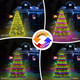 30+ Modes Smart Ring Christmas Tree Lights Indoor Outdoor - 7.2Ft x 12 Lines 312 LED Easy App Control Color Changing Timer Remote Waterproof for 6 7 7.5 Ft Xmas Trees (Warm White or Multicolor)