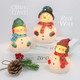 Christmas Flameless Candles, Set of 3 Santa Snowman Real Wax Candles, Battery Operated LED Candles with Remote and Timer for Christmas Tree, Holiday Home Décor (Red)