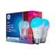 Cync GE A19 Smart LED Light Bulbs, Room Decor Aesthetic Color Changing WiFi Lights, LED Indoor Light Bulb, Works with Alexa and Google, Great Christmas s, Holiday Idea (2 Pack)