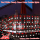 DBFAIRY Red White Christmas Curtain Lights Solar Powered, 19.6Ft x 3.2Ft 300 LED Outdoor Curtain Lights Christmas Candy Cane Fairy Lights 8 Modes Auto On/Off Holiday Decor for Backyard Fence Roof