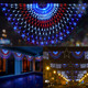DDMY American Flag Lights 4th of July Lights with 243 Super Bright LEDs Waterproof Patriotic Lights Flag Net Light of The United States for Memorial Day/4th of July Independence Day/Yard/Garden Decor