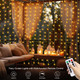 Battery Operated Curtain String Lights,9.8ft×9.8ft 300 LED Battery Curtain Lights with Remote Timer 8 Modes, Waterproof Curtain Fairy Lights for Outdoor Indoor Wedding Christmas Decor (Warm White) Battery Operated Curtain String Lights,9.8ft×9.8ft 300 LED Battery Curtain Lights with Remote Timer 8 Modes, Waterproof Curtain Fairy Lights for Outdoor Indoor Wedding Christmas Decor (Warm White)