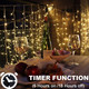Battery Operated Curtain String Lights,9.8ft×9.8ft 300 LED Battery Curtain Lights with Remote Timer 8 Modes, Waterproof Curtain Fairy Lights for Outdoor Indoor Wedding Christmas Decor (Warm White) Battery Operated Curtain String Lights,9.8ft×9.8ft 300 LED Battery Curtain Lights with Remote Timer 8 Modes, Waterproof Curtain Fairy Lights for Outdoor Indoor Wedding Christmas Decor (Warm White)