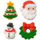 Lucks Dec-Ons Molded Sugar/Cup-Cake Topper, Christmas Charms Assortment, 5/8 Inch - 3/4 Inch, 508 Count