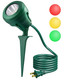DEWENWILS Christmas Spotlight Outdoor, 400LM Waterproof LED Spot Light with 3 Extra Lenses (Red Yellow Green), 120V Landscape Lighting for Holiday, Trees, 5FT Extension Cord, UL Listed DEWENWILS Christmas Spotlight Outdoor, 400LM Waterproof LED Spot Light with 3 Extra Lenses (Red Yellow Green), 120V Landscape Lighting for Holiday, Trees, 5FT Extension Cord, UL Listed
