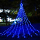 Christmas Decorations Outdoor Lights,11.5 ft 317 LED Star Christmas Tree Lights,8 Memory Lighting Modes&Timer Christmas Star Lights for Yard,Wedding,Party,Christmas Decorations (Blue)