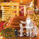400 LED decorative light strings with music for Christmas, equipped with music infrared motion sensor controller, warm white Christmas light decoration, suitable for Indoor Outdoor Tree Party Yard 2