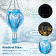Christmas Hot Air Balloon Solar Lantern, Snowflake Metal Christmas Outdoor Solar Lanterns Waterproof for Yard Patio Porch Garden, Solar Christmas Decorations s for Kids Women Adults