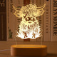 Dreyoo Highland Cow Night LED Light Acrylic Cute Highland Cow Nursery Night Lamp Christmas Bedside Lamp Highland Cow Decor Funny Animal Highland Cow s for Girls Boys Teens Farmers Cow Lovers Dreyoo Highland Cow Night LED Light Acrylic Cute Highland Cow Nursery Night Lamp Christmas Bedside Lamp Highland Cow Decor Funny Animal Highland Cow s for Girls Boys Teens Farmers Cow Lovers