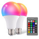 Droiee Dimmable E26 Warm LED Light Bulb, 6W RGBW Color 500LM with 16 Color Changing Modes for Christmas, Party etc with Remote Control 2 Pack Droiee Dimmable E26 Warm LED Light Bulb, 6W RGBW Color 500LM with 16 Color Changing Modes for Christmas, Party etc with Remote Control 2 Pack