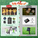 8 Pack Christmas Decorations Outdoor for Yard, 2 Charging Ways Large 1200mAh Solar Christmas Pathway Lights, 32 LED Christmas Lights 10 Modes Waterproof Christmas Decorations Outside for Garden Decor