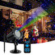 Brighter Laser Christmas Lights Projector Outdoor, RGB 3 Colors Gypsophila Moving Twinkles Stars Light Show, Holiday Projector Decorations for Yard/House/Garden/Party