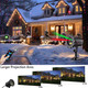 Brighter Laser Christmas Lights Projector Outdoor, d 2 Colors Red Green Gypsophila Moving Twinkle Stars Light Show, Holiday Projector Landscape Spotlight Decorations for House/Garden/Party