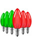 EDISHINE Christmas C35 Red & Green Dimmable LED Light Bulbs, 5W Equivalent 60W, LED Filament Light Bulb, 6 Pack E12 Socket, Clear Glass Edison Bulb for Christmas, Holiday, Porch, UL Listed EDISHINE Christmas C35 Red & Green Dimmable LED Light Bulbs, 5W Equivalent 60W, LED Filament Light Bulb, 6 Pack E12 Socket, Clear Glass Edison Bulb for Christmas, Holiday, Porch, UL Listed