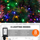240 LED 78FT C6 Christmas String Lights, Super Long and Bright Fairy Twinkle Lights Plug in with 8 Modes & Timer, Waterproof Multicolored Lights for Indoor Outdoor Xmas Tree Wedding Party Decoration