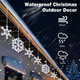 Twinkling Snowflake Christmas String Lights with 6 Drops, 8.8FT 14 of 100 Random Twinkling LED Mini Bulbs Icicle Lights Christmas Snowflake Decor Outdoor for House, End to End up to 5 Set(2 Pack)