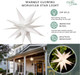 Elf Logic Large 30” Easy Assembly Warm White LED Moravian Star - Hanging Outdoor Christmas Light - Use as Holiday Decoration, Porch Light, 3D Fixture, Advent Star, Wedding & Ballroom Venue Decor