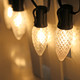 50 Pack C9 Led Replacement Christmas Light Bulb，Warm White C9 Shatterproof Led Bulbs for Indoor Outdoor Decorative String Light，E17 Base