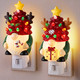 Enhon 2 Pack Christmas Gnome Night Light, Gnome Christmas Decoration, 360 Degree Swivel Plug with on/off Switch, Christmas Night lights Plug into Wall for Bedroom, Bathroom, Kitchen, Hallway