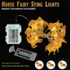 Pony Fairy Lights Outdoor Waterproof Horse s for Women Battery Operated Decorative Thanksgiving Christmas Fairy Lights for Bedroom Garden Patio with Remote 20LED 8.5ft