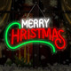 Merry Christmas Neon Light Signs, Dimmable USB Powerd Red Merry Christmas Neon Light For Wall Decor Festival Celebration, LED Green Christmas Neon Sign For Holiday Party Bar Decoration