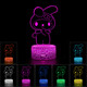 Night Light,3D LED Lamp,7 Color Light for Christmas s,Gradual Changing Touch Switch USB Table Lamp for Holiday s or Home Decorations (10) Night Light,3D LED Lamp,7 Color Light for Christmas s,Gradual Changing Touch Switch USB Table Lamp for Holiday s or Home Decorations (10)