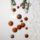 Velvet Christmas Ball Ornaments Brown Christmas Tree Decorations 36pcs Shatterproof Christmas Ornaments Set with 5 Styles in 3 Sizes(Small Medium Large)
