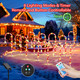 ﻿Christmas Decorations 10 Pack 22" Solar Christmas Candy Cane Lights Waterproof,Christmas Lights Outdoor Pathway with 8 Modes,Outdoor Christmas Decorations Outside for Walkway Yard Garden/Pathway