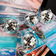 24 Pieces Mirror Disco Ball Ornaments Reflective Mirror Ball 2" Inch Silver Hanging Ball Cake Decoration 70s Disco Themed Party Decoration for Christmas Tree Dance Music Festive Decor