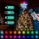 Christmas Tree Topper, FISHOPE LED 24 Modes Color Changing 9.5" Christmas Tree Toppers Star Lighted, Remote Controller Multicolor Christmas Decorations USB Powered for Xmas Holiday Party Décor Christmas Tree Topper, FISHOPE LED 24 Modes Color Changing 9.5" Christmas Tree Toppers Star Lighted, Remote Controller Multicolor Christmas Decorations USB Powered for Xmas Holiday Party Décor