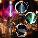 3 Pack Solar Christmas Tree Lights Outdoor, Solar Christmas Garden Stake Lights, 7 Color Changing Solar Christmas Tree Lights, Waterproof Outdoor Decorations for Pathway Yard Garden Christmas Decor